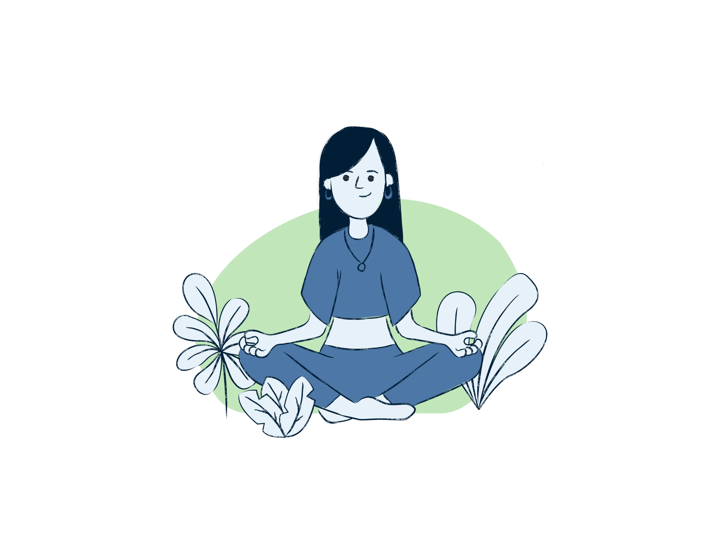 Recovery HUB Meditation Illustration