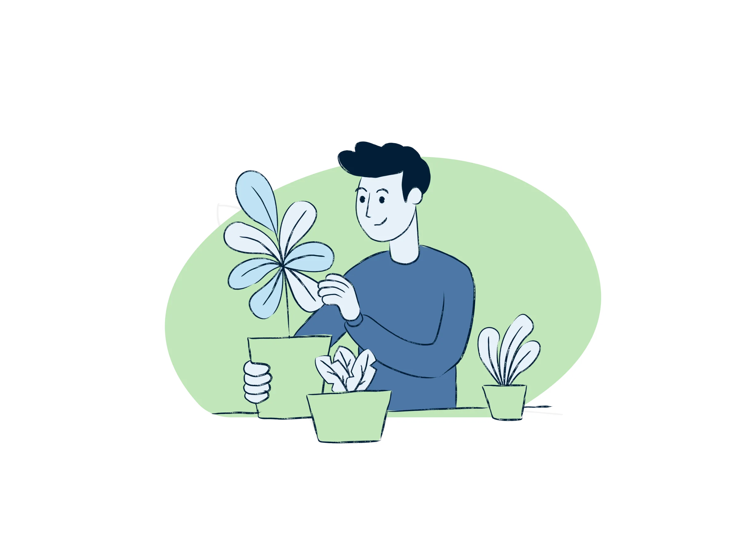 Recovery HUB Plants Illustration